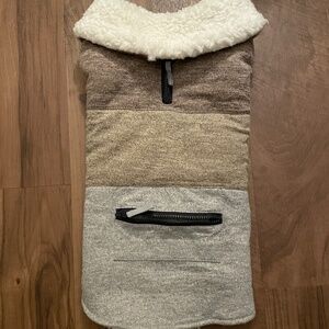 Tricolor Sherpa Dog Coat